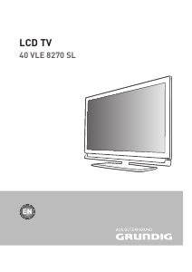 Bedienungsanleitung Grundig 40 VLE 8270 SL LED fernseher
