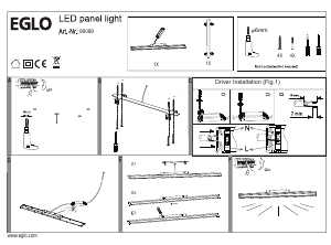 Manual Eglo 98089 Lampă