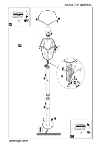 Manual de uso Eglo 98118 Lámpara