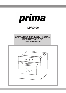 Handleiding Prima LPR9000 Oven