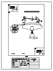 Mode d’emploi Eglo 98155 Lampe