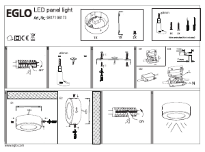 Manual de uso Eglo 98171 Lámpara