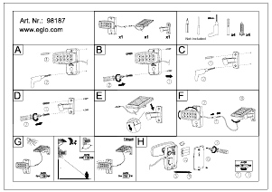 Manual de uso Eglo 98187 Lámpara