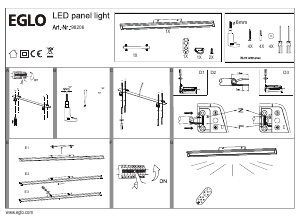 Instrukcja Eglo 98206 Lampa