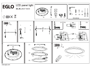 Manual Eglo 98208 Lampă