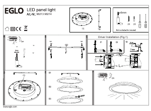 Manual de uso Eglo 98213 Lámpara