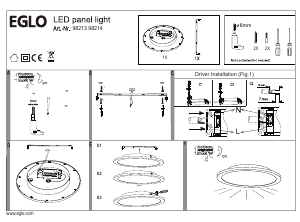 Manuale Eglo 98214 Lampada