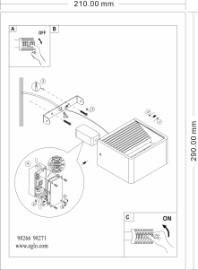 Mode d’emploi Eglo 98266 Lampe