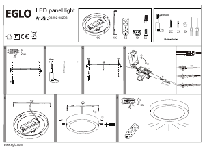 Brugsanvisning Eglo 98292 Lampe