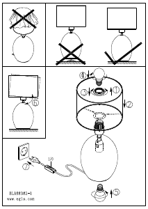 Mode d’emploi Eglo 98382 Lampe