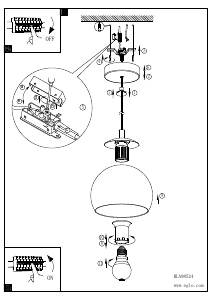 Manual Eglo 98524 Lampă