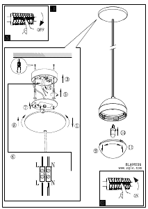Instrukcja Eglo 98556 Lampa