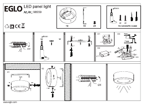 Instrukcja Eglo 98559 Lampa