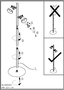 Instrukcja Eglo 98569 Lampa