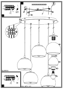 Manual Eglo 98595 Lampă