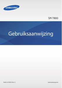 Handleiding Samsung SM-T800 Galaxy Tab S Tablet