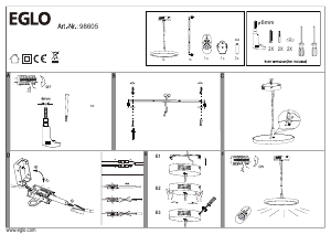 Manual Eglo 98605 Lampă