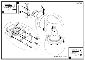 Kasutusjuhend Eglo 98731 Lamp