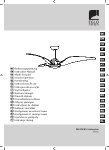 Használati útmutató Eglo 35004 Mosteiros Mennyezeti ventilátor