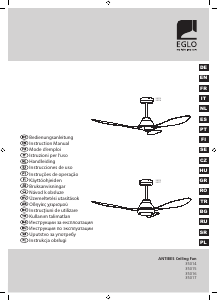 Használati útmutató Eglo 35014 Antibes Mennyezeti ventilátor