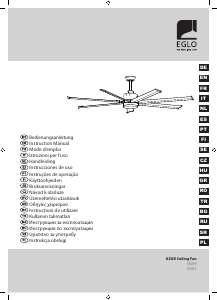 Használati útmutató Eglo 35019 Azar Mennyezeti ventilátor