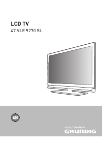 Bedienungsanleitung Grundig 47 VLE 9270 SL LED fernseher