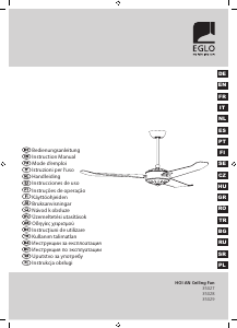 Használati útmutató Eglo 35028 Hoi An Mennyezeti ventilátor