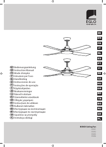 Manual Eglo 35031 Bondi Ventilator de tavan