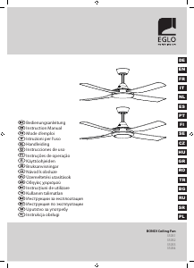 Használati útmutató Eglo 35034 Bondi Mennyezeti ventilátor