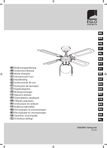 Manual de uso Eglo 35039 Tiggano Ventilador de techo