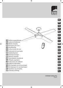 Руководство Eglo 35043 Losciale Потолочный вентилятор