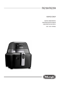 Manual DeLonghi FH2394 Rapid Crisp Deep Fryer