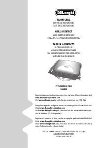 Manual DeLonghi CGH800 Contact Grill