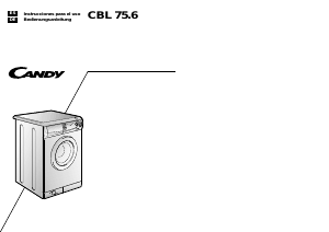 Manual de uso Candy CBL 75.6SY Lavadora