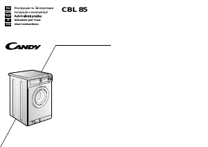 Manuale Candy CBL 85 SY Lavatrice
