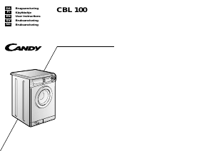 Brugsanvisning Candy CBL 100 SY Vaskemaskine