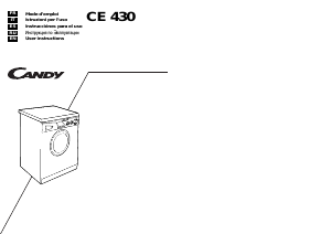 Manuale Candy CE 430 ARG Lavatrice