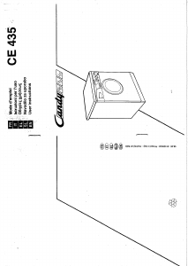 Manuale Candy CE 435/F Lavatrice