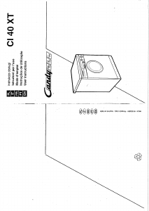 Manuale Candy CI 40 XTR Lavatrice