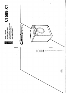 Manual de uso Candy CI 589 XT Lavadora