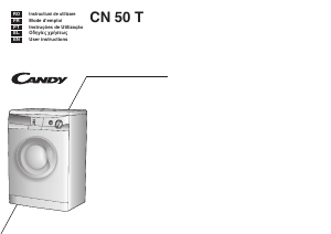 Manual Candy CN 50T-04S Washing Machine