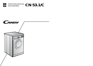 Manual Candy CN 53.1/C Washing Machine