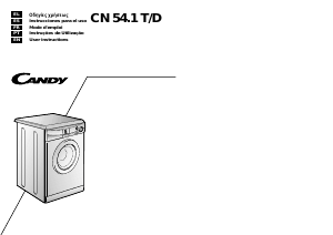 Manual de uso Candy CN 54.1T/D Lavadora