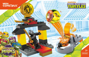 Manual Mega Construx set DXV85 Turtles Dojo duel