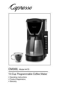 Manual Capresso 475 Coffee Machine