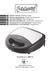 Bedienungsanleitung Maestro MR713 Kontaktgrill