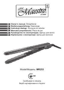 Manual Maestro MR253 Hair Straightener