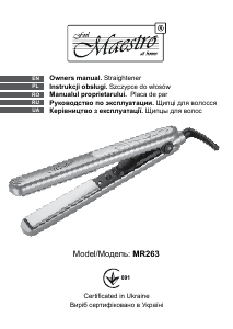 Manual Maestro MR263 Hair Straightener