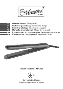 Manual Maestro MR267 Hair Straightener