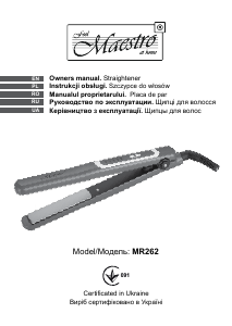 Handleiding Maestro MR262 Stijltang